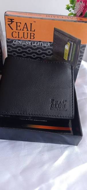 REAL CLUB Genuine Leather Purse Wallet